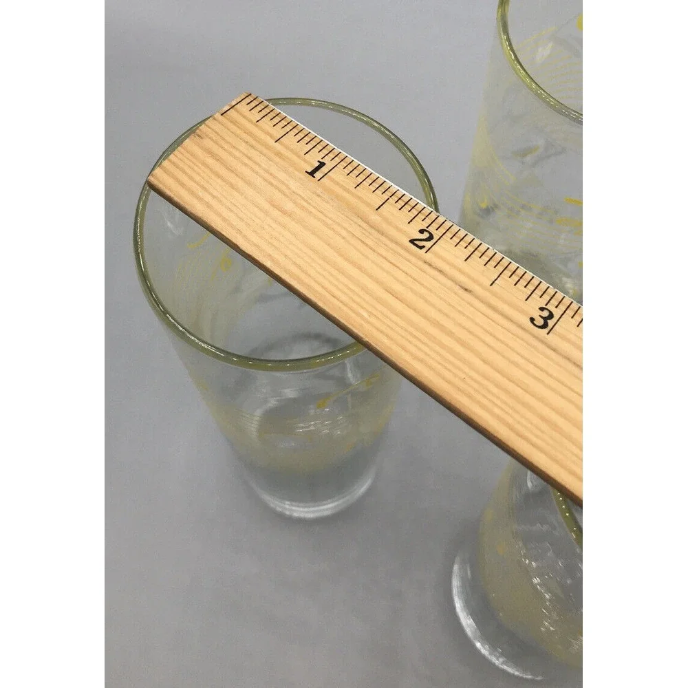 Bicardi‎ Rum Highball Glasses Tom Collins Limon Lemon Cocktail set of 4